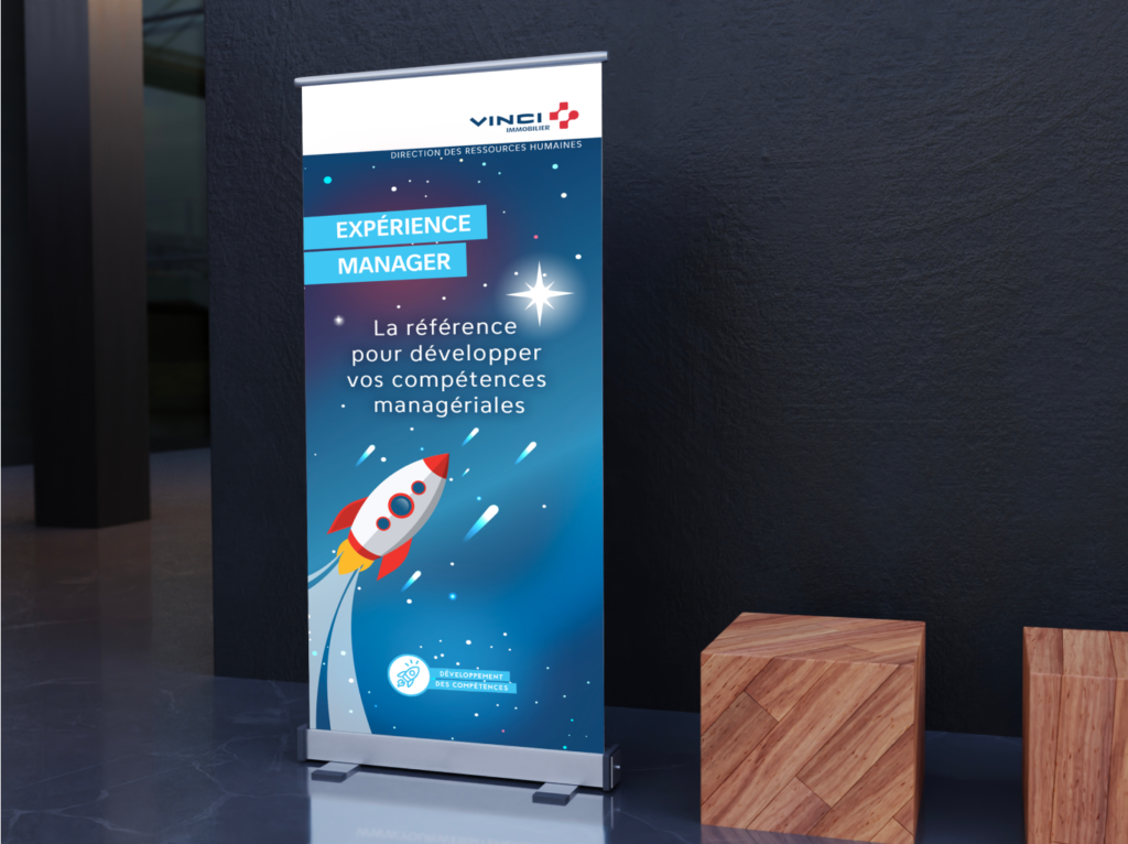 vinci immobilier team building kakemono