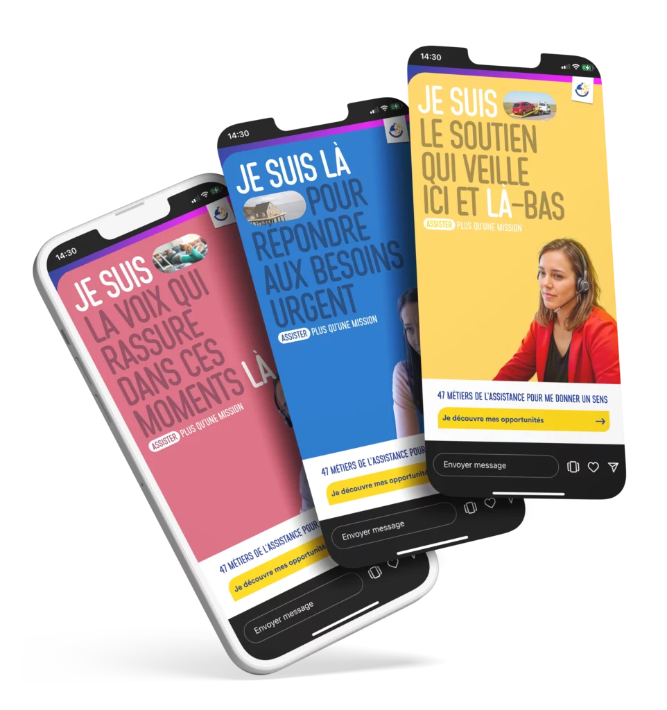 Promotion des métiers - Observatoire des métiers de l'assistance - Mockup - Affiche