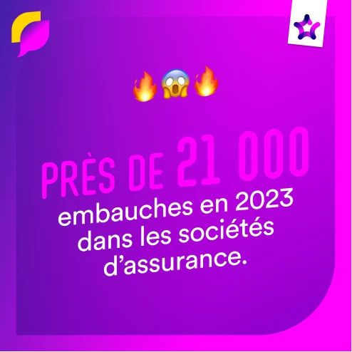 Promotion des métiers - FRANCE ASSUREUR - Post réseaux sociaux - Chiffres 5